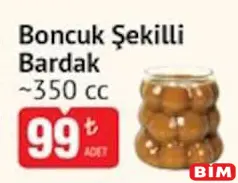 BONCUK ŞEKİLLİ BARDAK 350 CC BONCUK ŞEKİLLİ BARDAK 350 CC